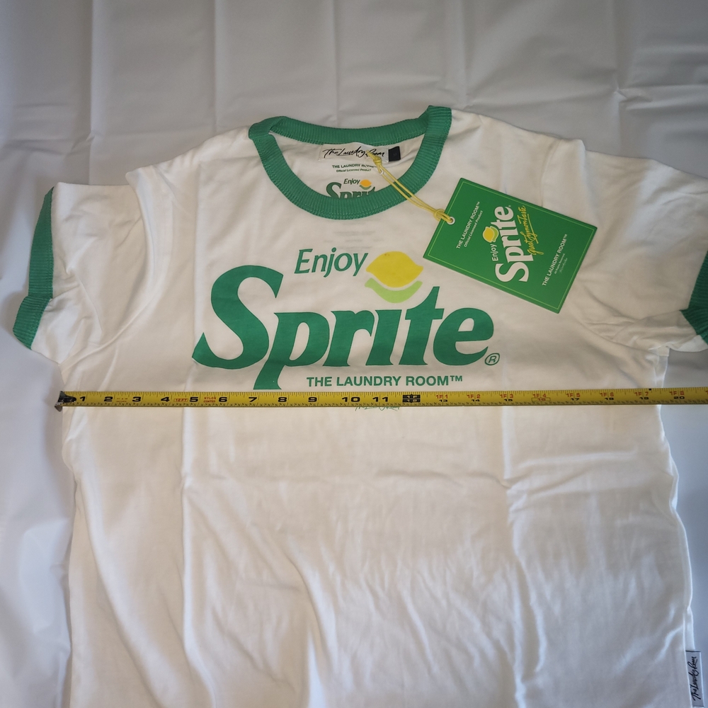The Laundry Room White & Green Sprite Logo Ringer Tee - Picture 3 of 7